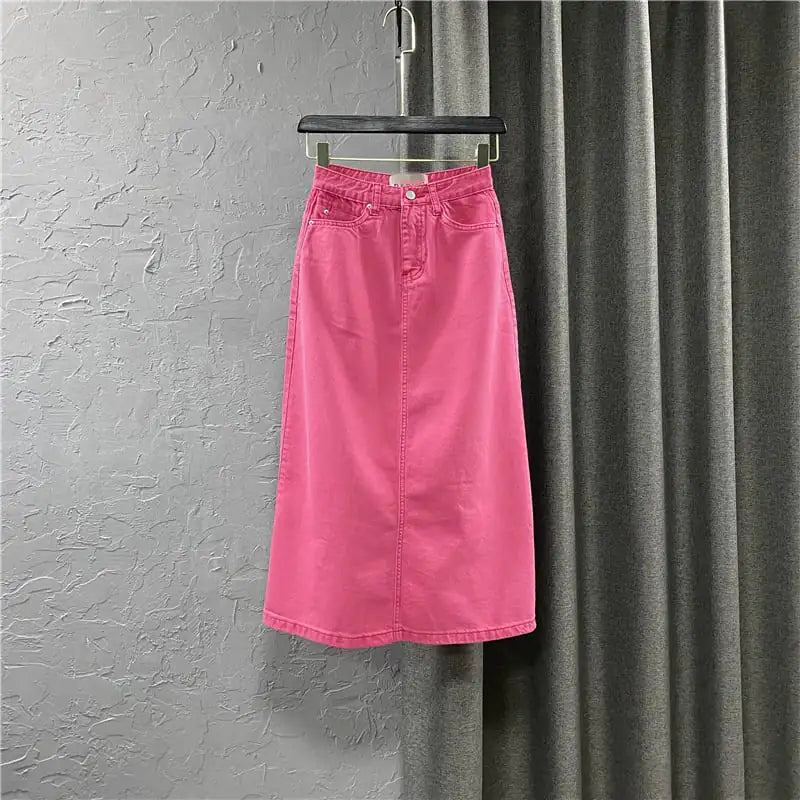 Summer Dress with Mid-length Rose Skirt