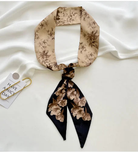 Korean Style Double-Sided Silk Scarf for All Seasons
