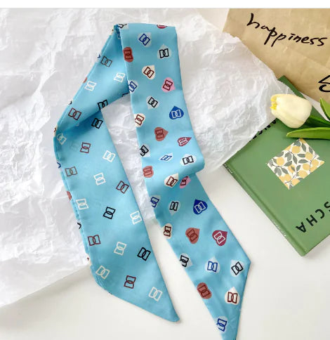 Korean Style Double-Sided Silk Scarf for All Seasons