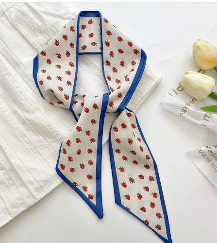 Korean Style Double-Sided Silk Scarf for All Seasons