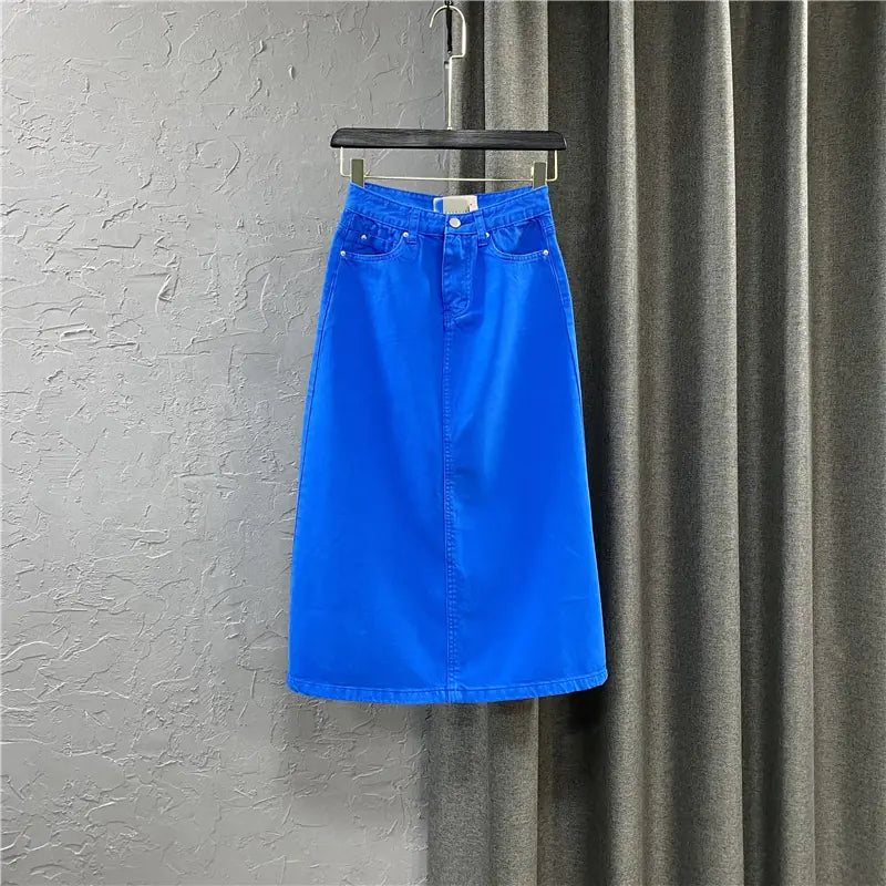Summer Dress with Mid-length Rose Skirt