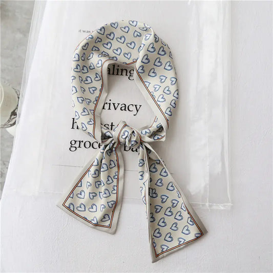 Korean Style Double-Sided Silk Scarf for All Seasons